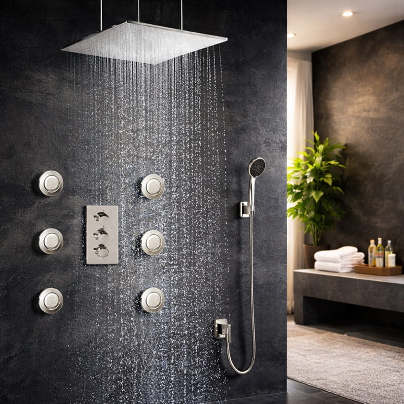 SteelCore industrial shower head